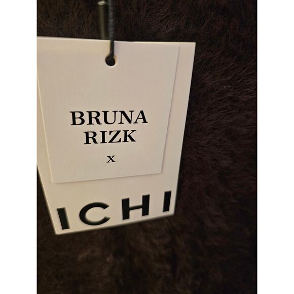 Ichi/ Bruna Rizk Fall 2025 Collection IHBRULA Cardigan, Size Small, Color Coffee - Picture 7 of 10